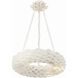 Broche 6 Light 18 inch Matte White Chandelier Ceiling Light