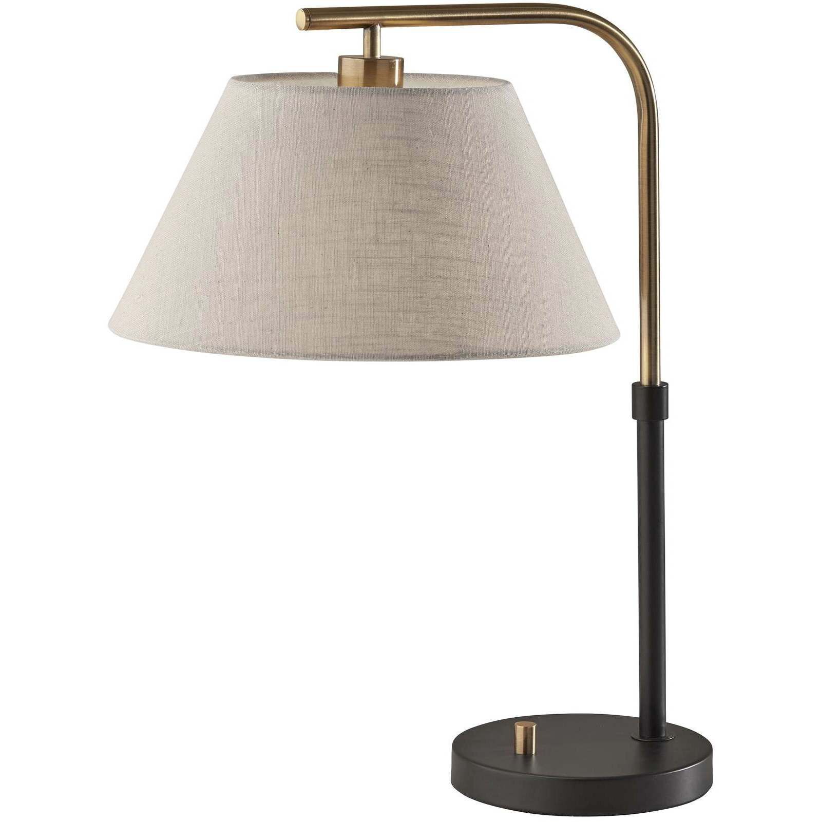 Fletcher 21.25 inch 60.00 watt Black and Antique Brass Table Lamp Portable Light