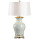 Shayla Copas 32 inch 100.00 watt Frostworks Glaze/Metallic Gold/Clear Table Lamp Portable Light
