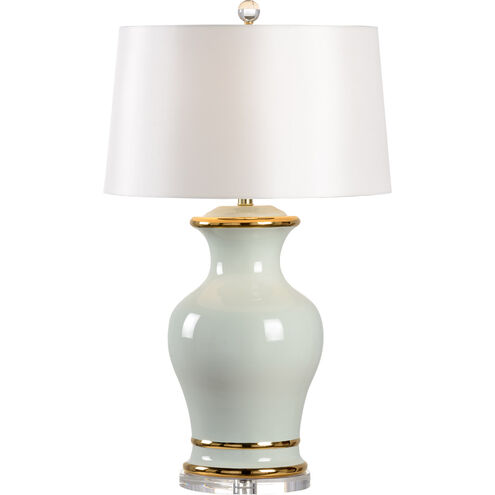 Shayla Copas 32 inch 100.00 watt Frostworks Glaze/Metallic Gold/Clear Table Lamp Portable Light