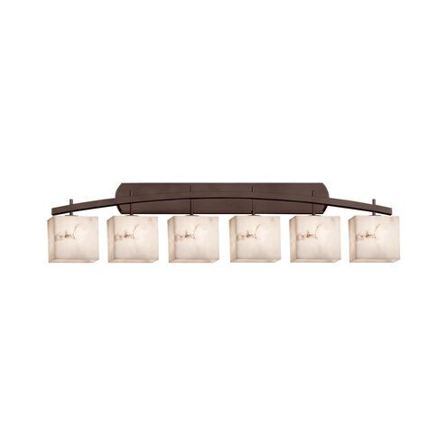 LumenAria LED 55.5 inch Matte Black Bath Bar Wall Light in 4200 Lm LED, Cylinder with Flat Rim, Archway