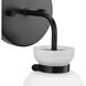 Lexie 1 Light 5.12 inch Matte Black Bathroom Vanity Light Wall Light