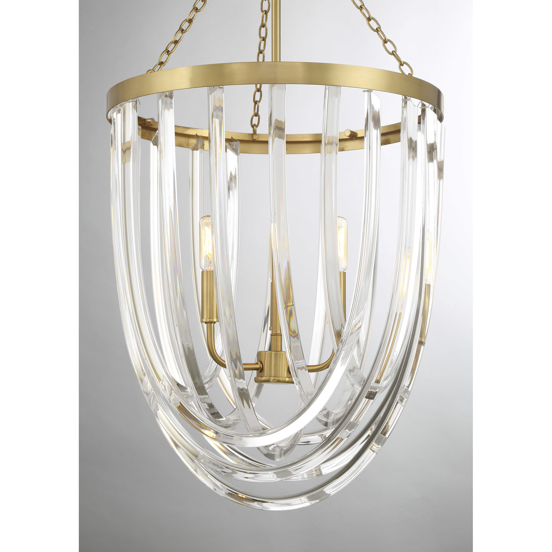 Jennings 3 Light 16.13 inch Warm Brass Pendant Ceiling Light