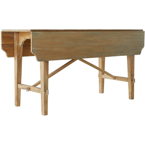 Faulner 60 X 31.25 inch Aged Natural Grey / Texture Black Iron Dining Table