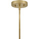 Lucy 1 Light 10 inch Black with Lacquered Brass Pendant Ceiling Light