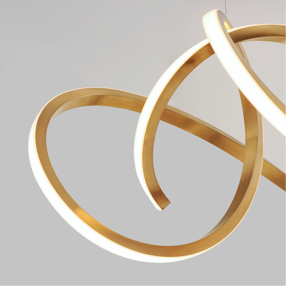 Signature LED 15.75 inch Brushed Champagne Single Pendant Ceiling Light