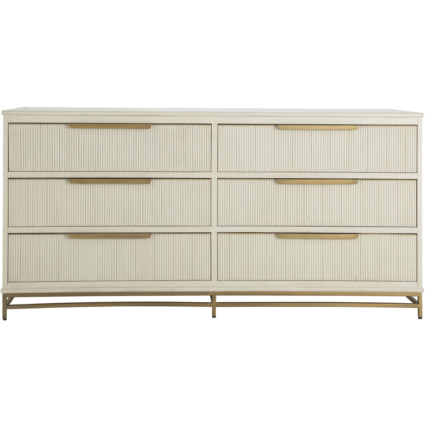 Riggs Stained Gold / Distressed Antique White Dresser