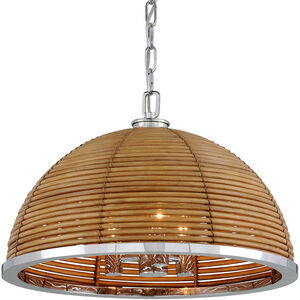 Carayes 3 Light 20.5 inch Stainless Steel Chandelier Ceiling Light