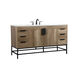 Eugene 60 X 22 X 33.5 inch Natural Oak Vanity Sink Set