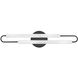 Eos LED 25 inch Black Vanity Light Wall Light, Vertical