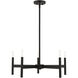 Copenhagen 5 Light 25 inch Black Chandelier Ceiling Light