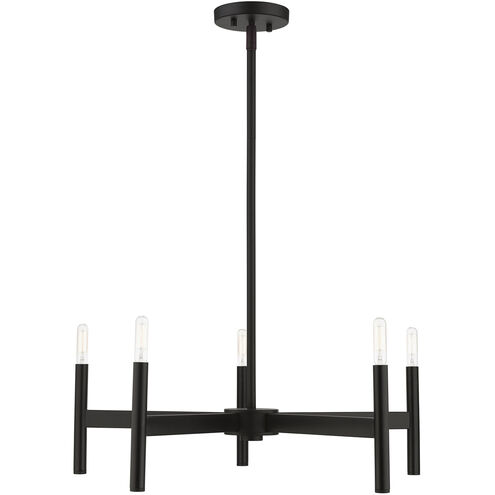 Copenhagen 5 Light 25 inch Black Chandelier Ceiling Light