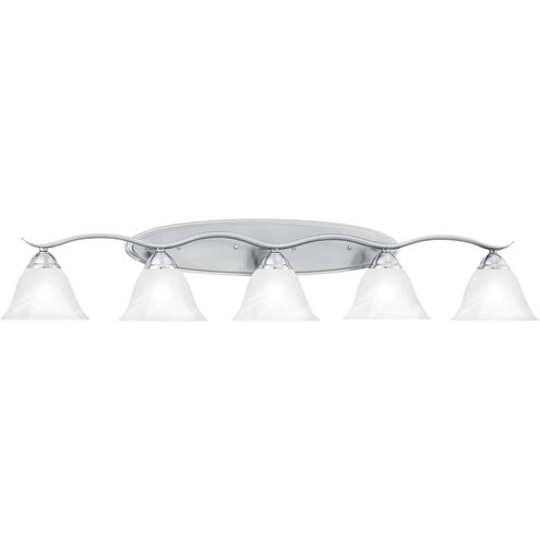 Prestige 5 Light 45.5 inch Brushed Nickel Vanity Light Wall Light