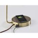 Brooks 18 inch 40.00 watt Antique Brass Desk Lamp Portable Light, with AdessoCharge