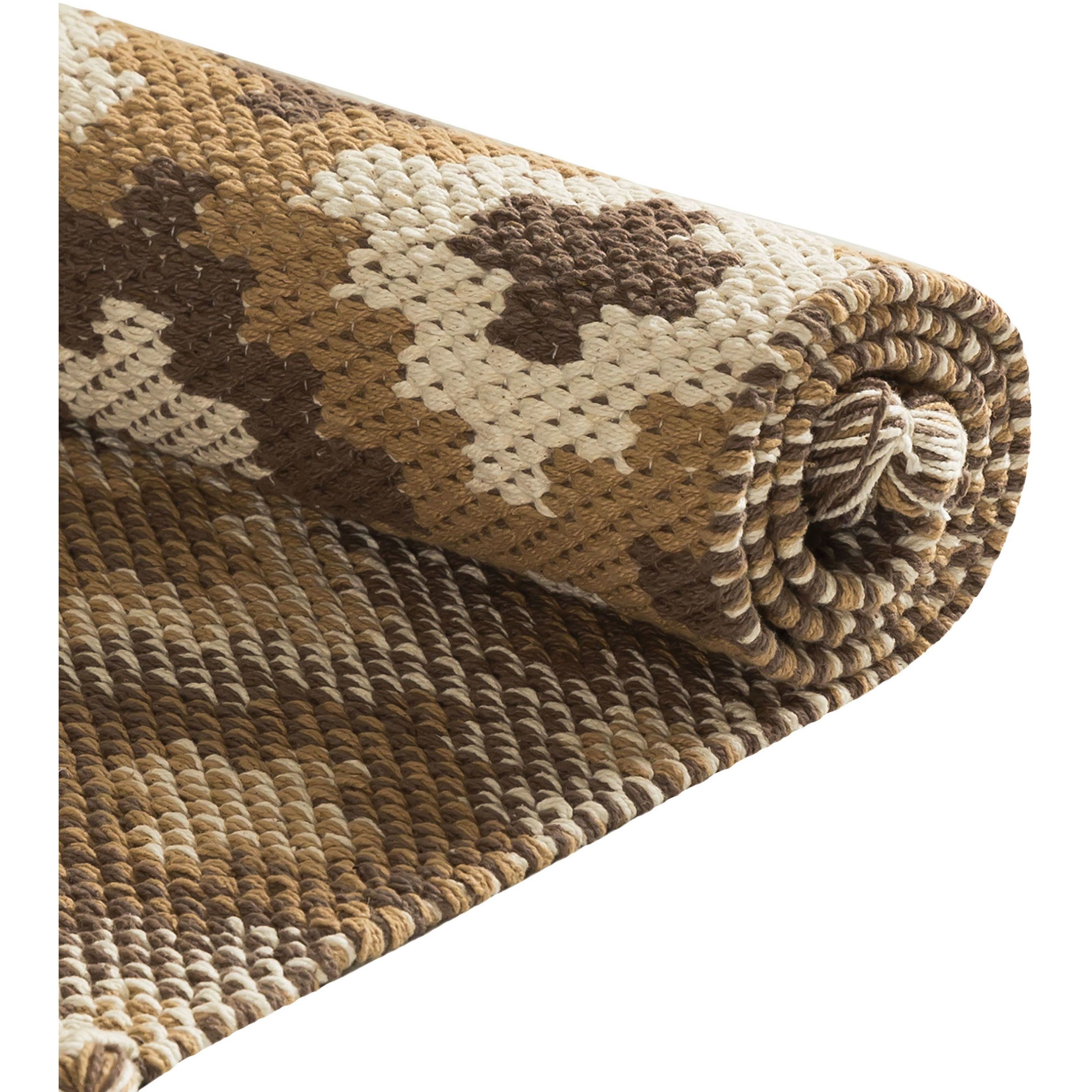 Emmet 36 X 24 inch Yellow with Cream and Off White Rug