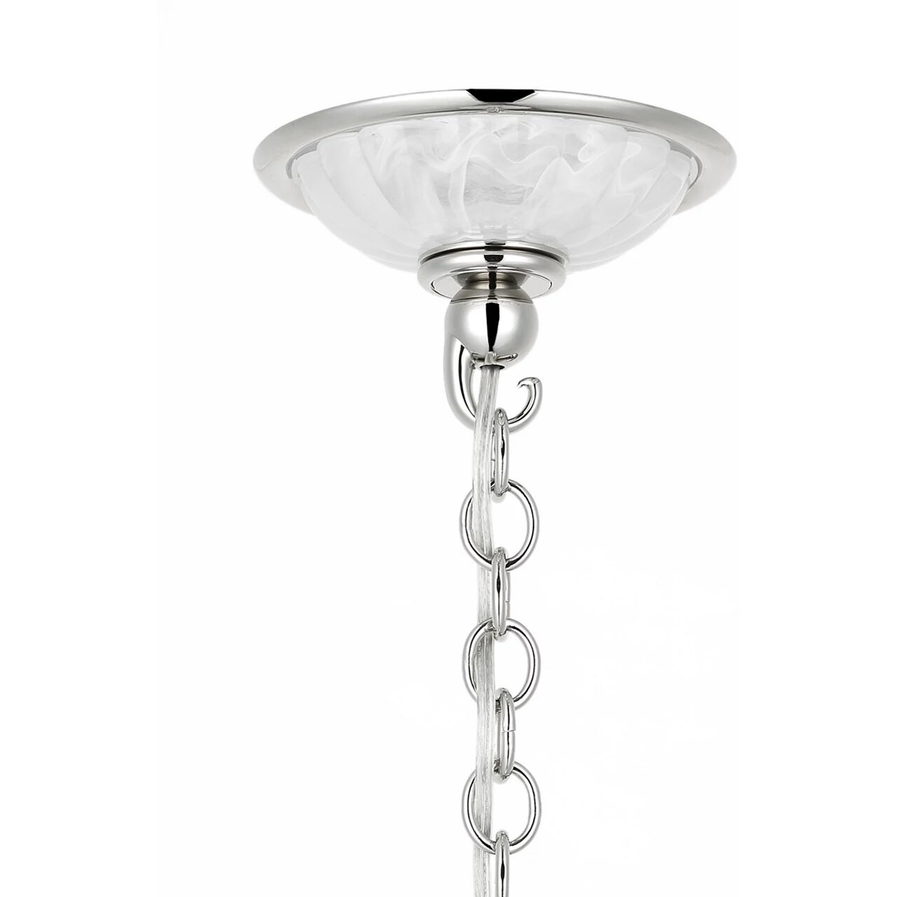 AERIN Rosehill LED 8 inch Polished Nickel Pendant Ceiling Light