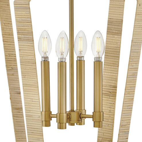 Sammi 4 Light 17 inch Lacquered Brass Pendant Ceiling Light