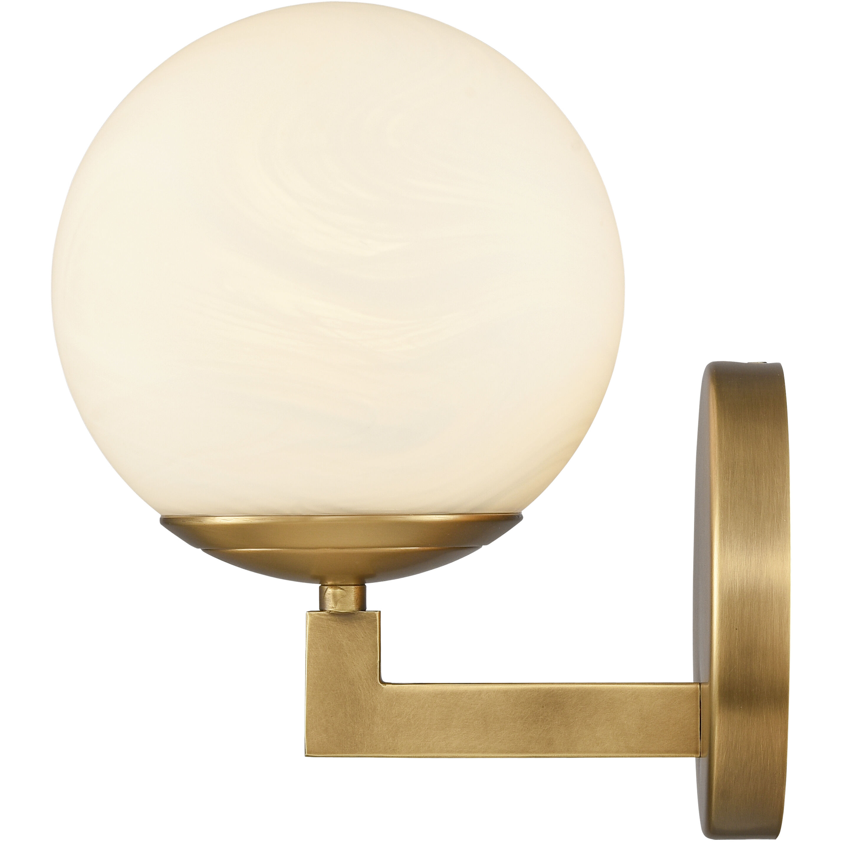 Gillian 1 Light 7.5 inch Natural Brass Vanity Light Wall Light