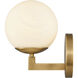 Gillian 1 Light 7.5 inch Natural Brass Vanity Light Wall Light