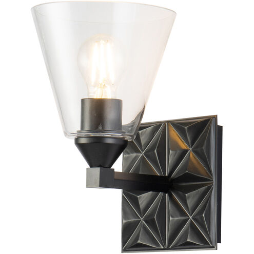 Alpha 1 Light 7 inch MB Bath Light Wall Light in Matte Black