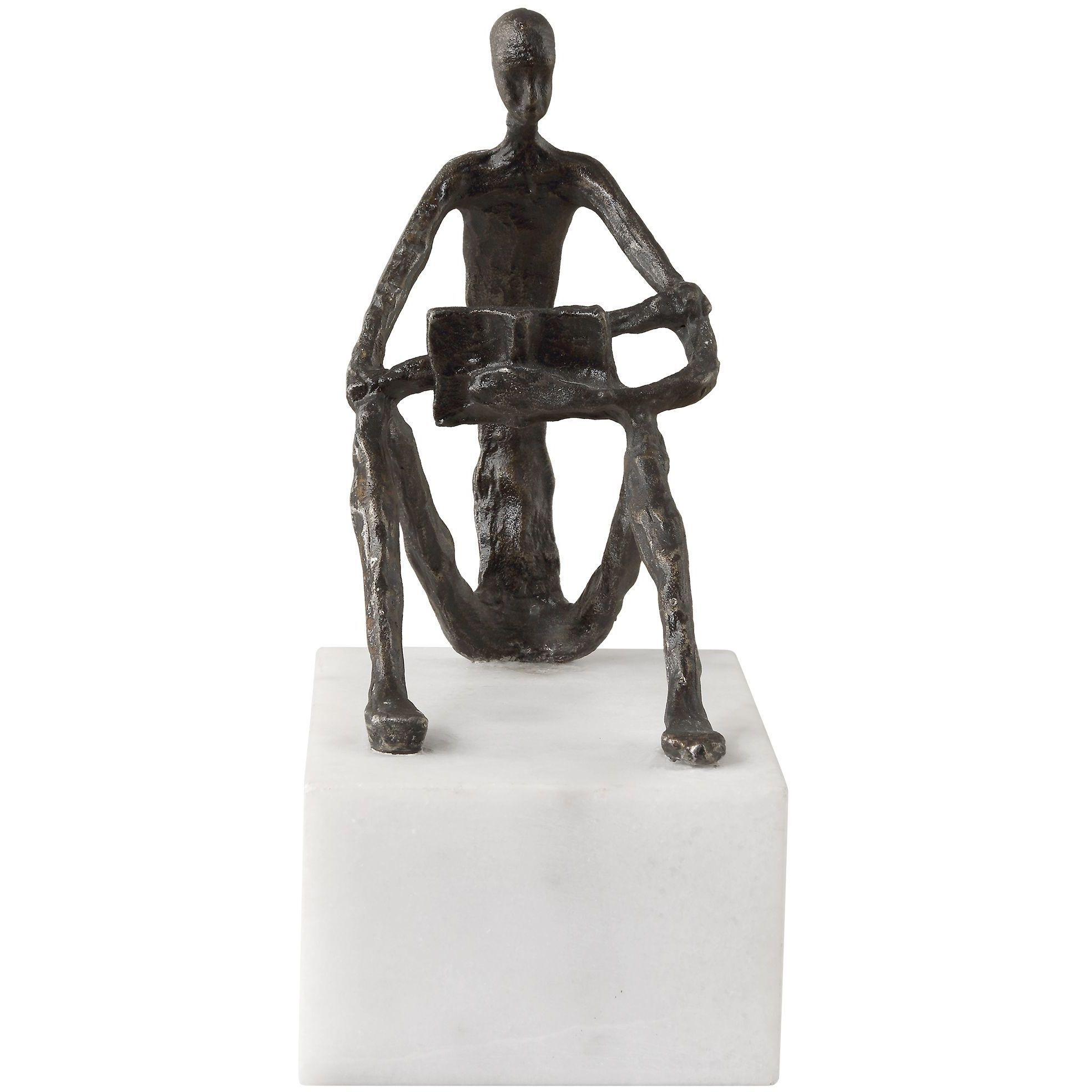 Sit Back, Relax And Read 6 X 4 inch Sculpture