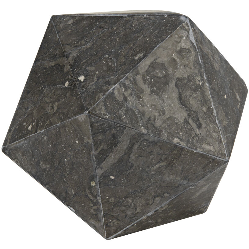 Polyhedron Black Marble Object