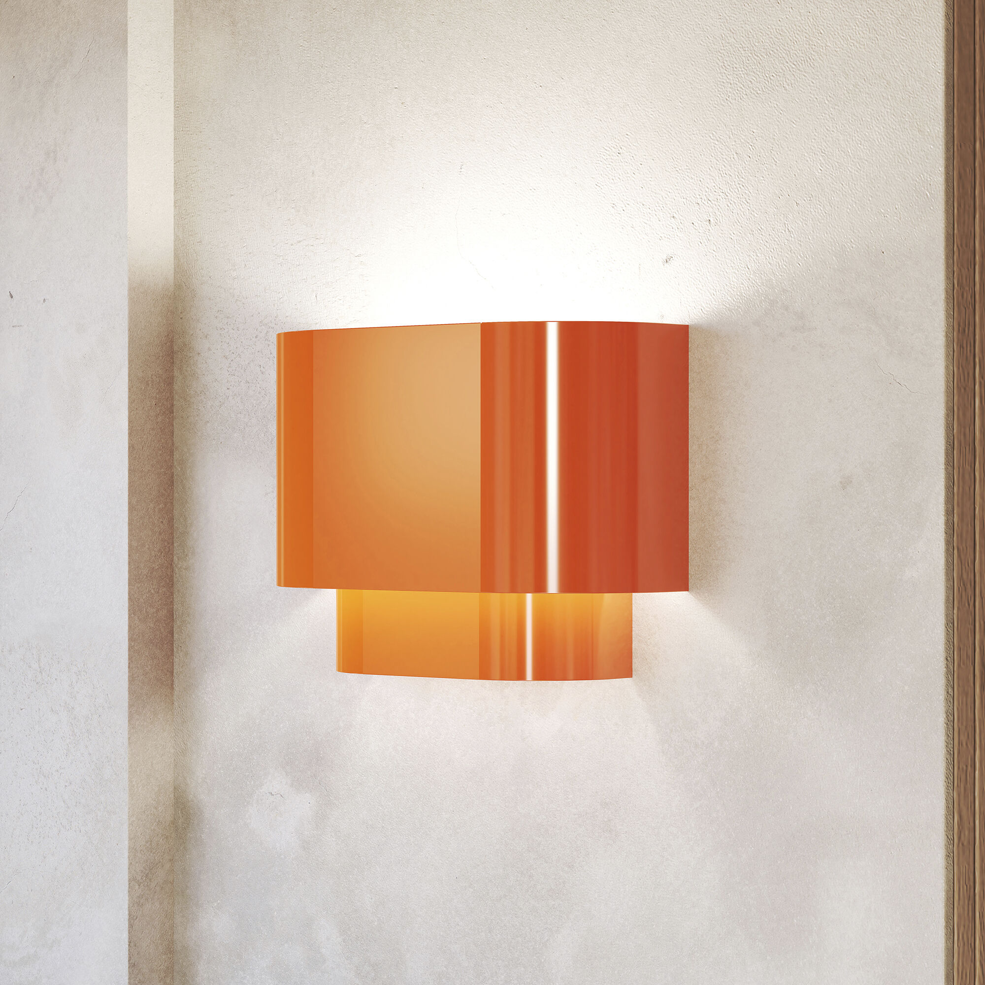 Springview 1 Light 11 inch Shiny Orange ADA Wall Sconce Wall Light