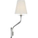Amber Lewis Knox LED 15.25 inch Polished Nickel Double Sconce Wall Light