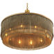Tissot 10 Light 35.43 inch Antique Brass Chandelier Ceiling Light, Large