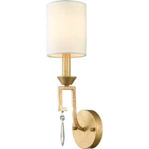 Lemuria 1 Light 5 inch Distressed Gold Sconce Wall Light, Gilded Nola