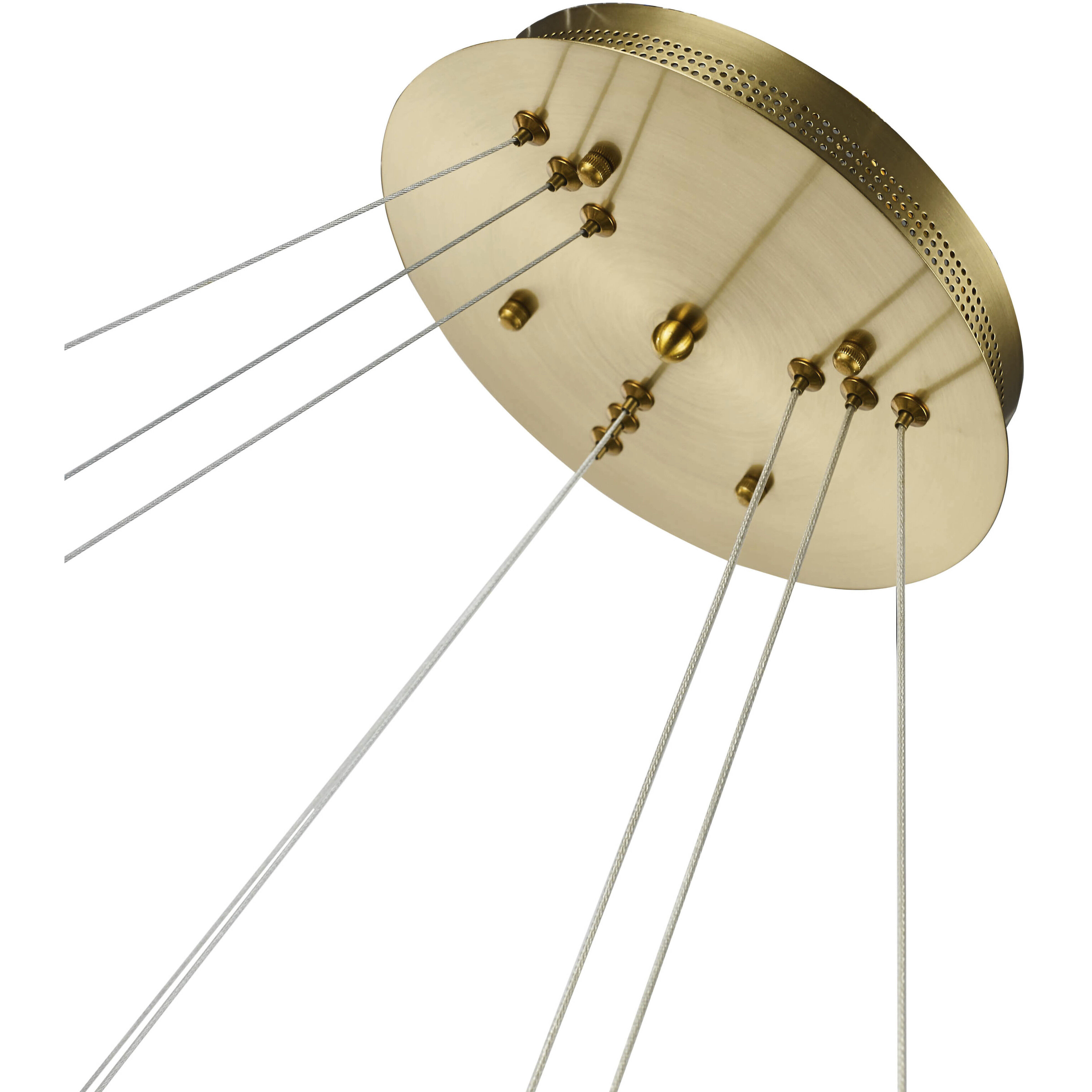 Canada LED 33.46 inch Sand Gold Chandelier Ceiling Light