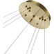 Canada LED 33.46 inch Sand Gold Chandelier Ceiling Light