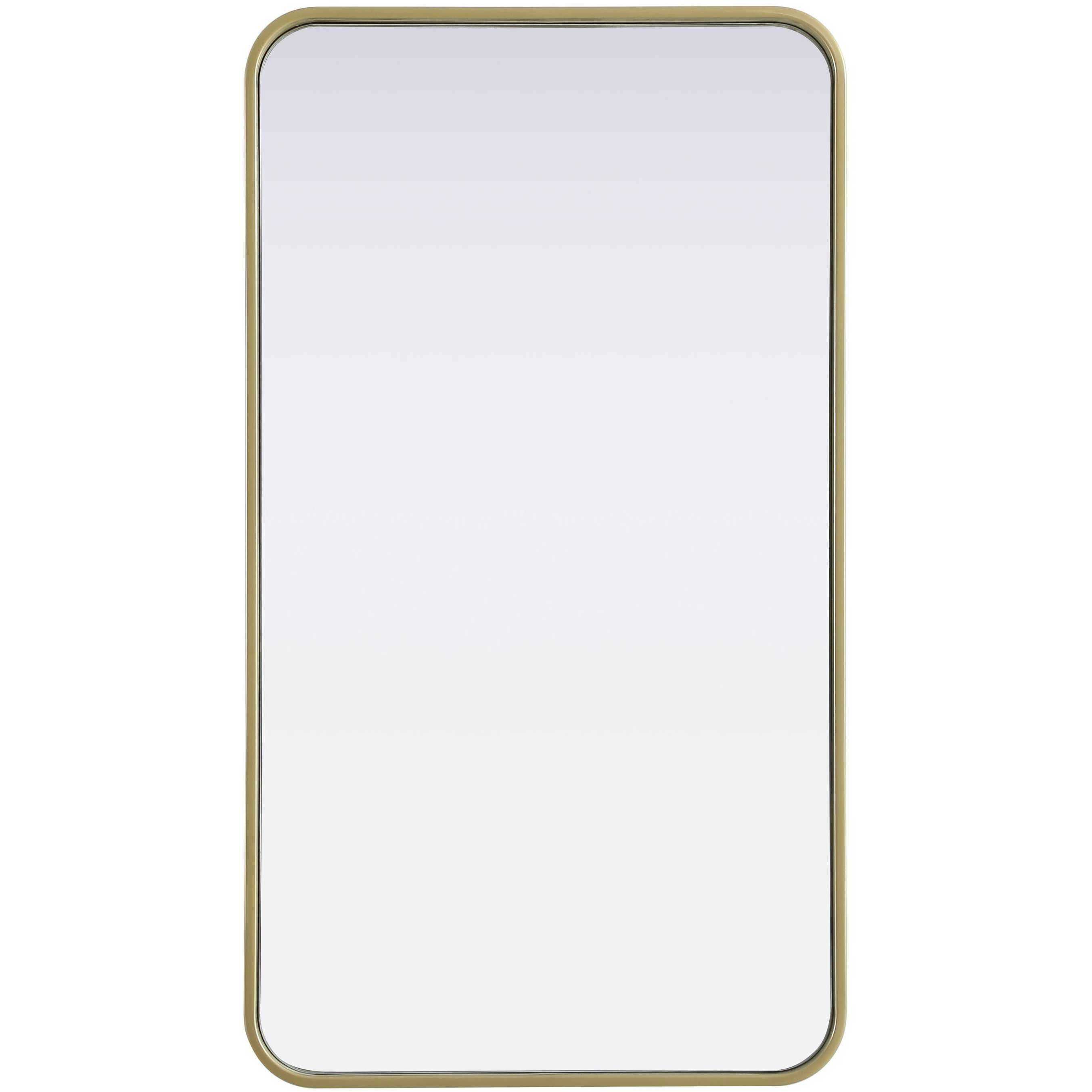 Remy 36 X 20 inch Brass Mirror