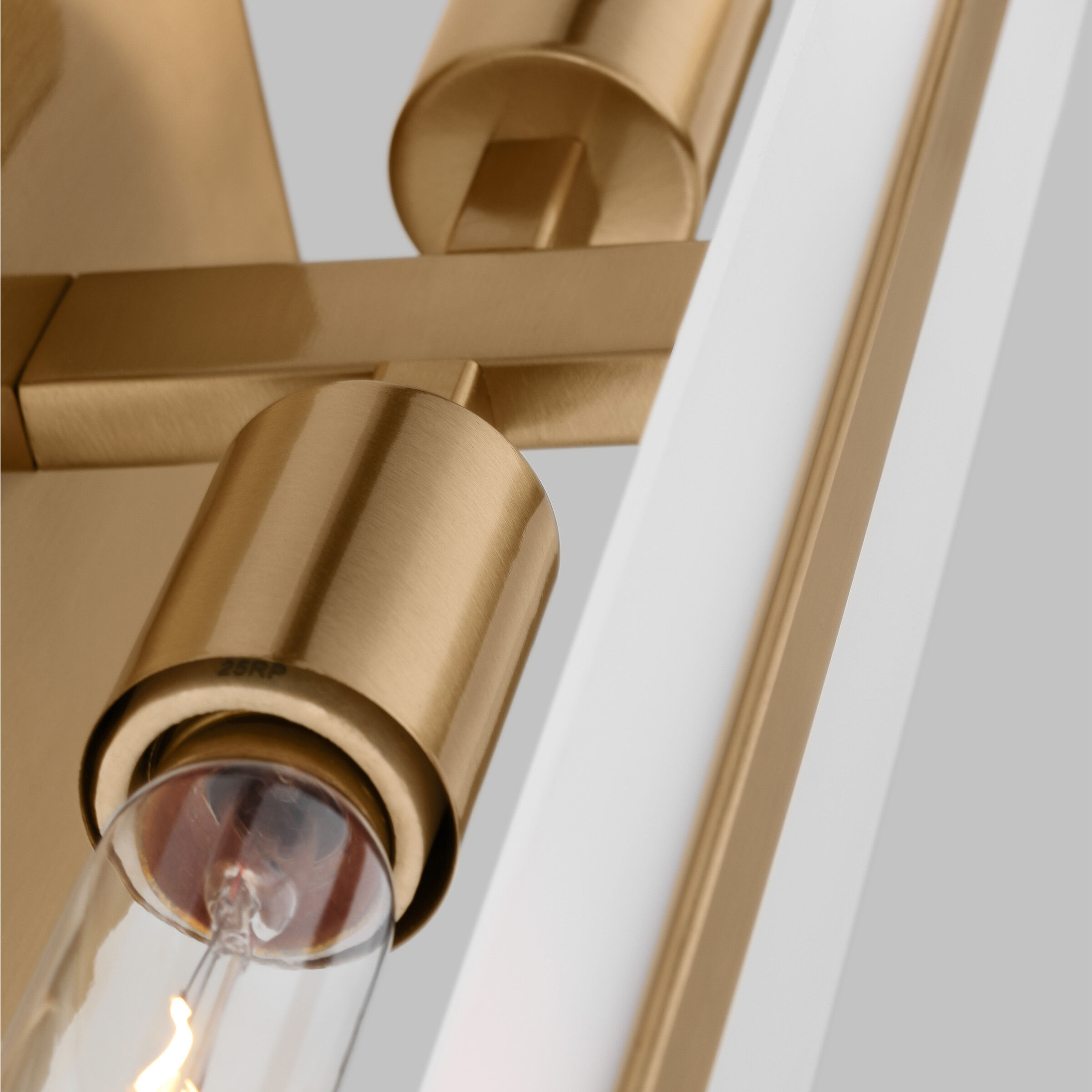 Dex Bath Vanity Wall Light in Satin Brass