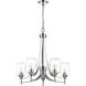 Joliet 5 Light 25 inch Chrome Chandelier Ceiling Light