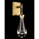 Vaso 1 Light 4.5 inch Aged Brass Wall Sconce Wall Light
