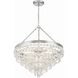 Calypso 8 Light 25 inch Polished Chrome Chandelier Ceiling Light