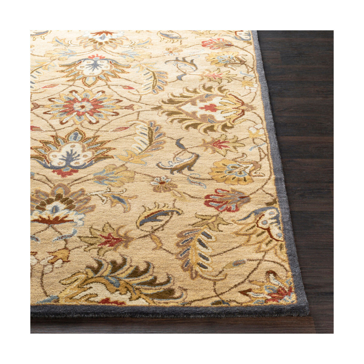 Caesar 117 inch Butter/Tan/Burnt Orange/Camel/Charcoal Rugs, Wool