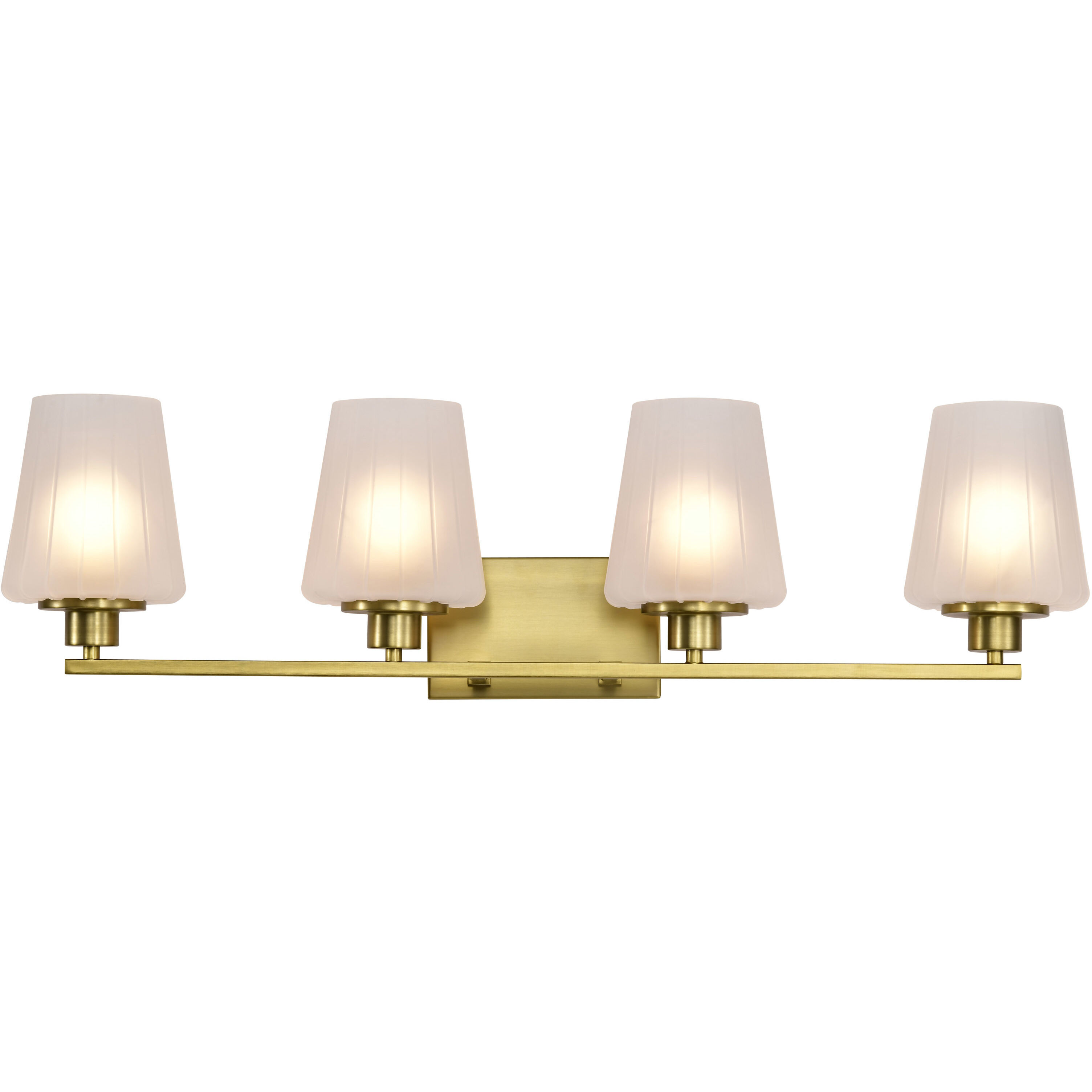 Lune 32 inch Vintage Brass Vanity Wall Light