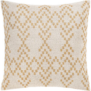 Ryder 20 X 20 inch Ivory Pillow Cover, Square