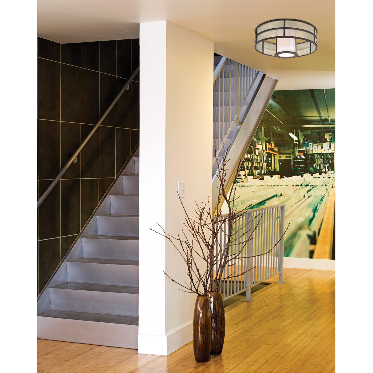 Discus 1 Light 18 inch Graphite Chandelier Ceiling Light