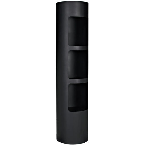 Reverso Matte Black Bookcase