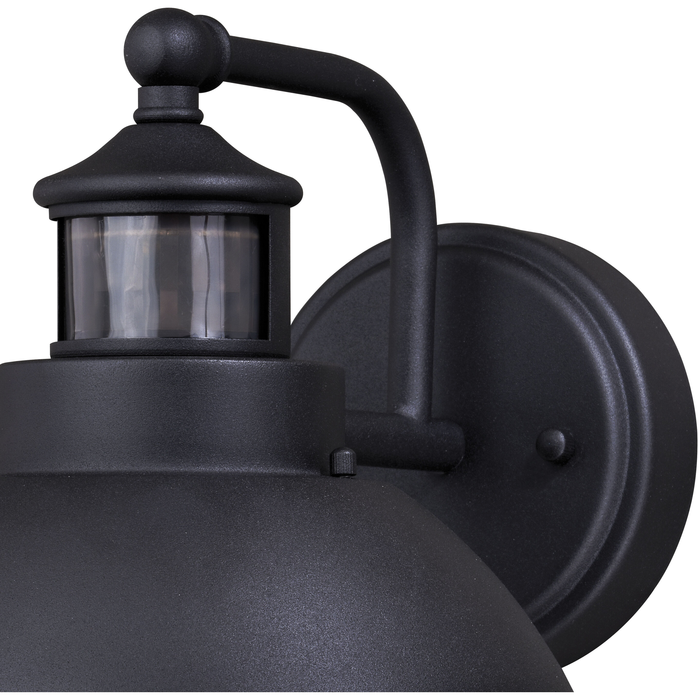 Harwich Textured Black Outdoor Motion Sensor