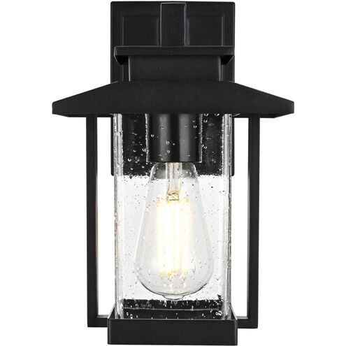 Tioga 1 Light 12 inch Black Outdoor Wall Sconce