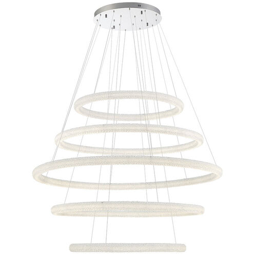 Sassi LED 60 inch Chrome Chandelier Ceiling Light