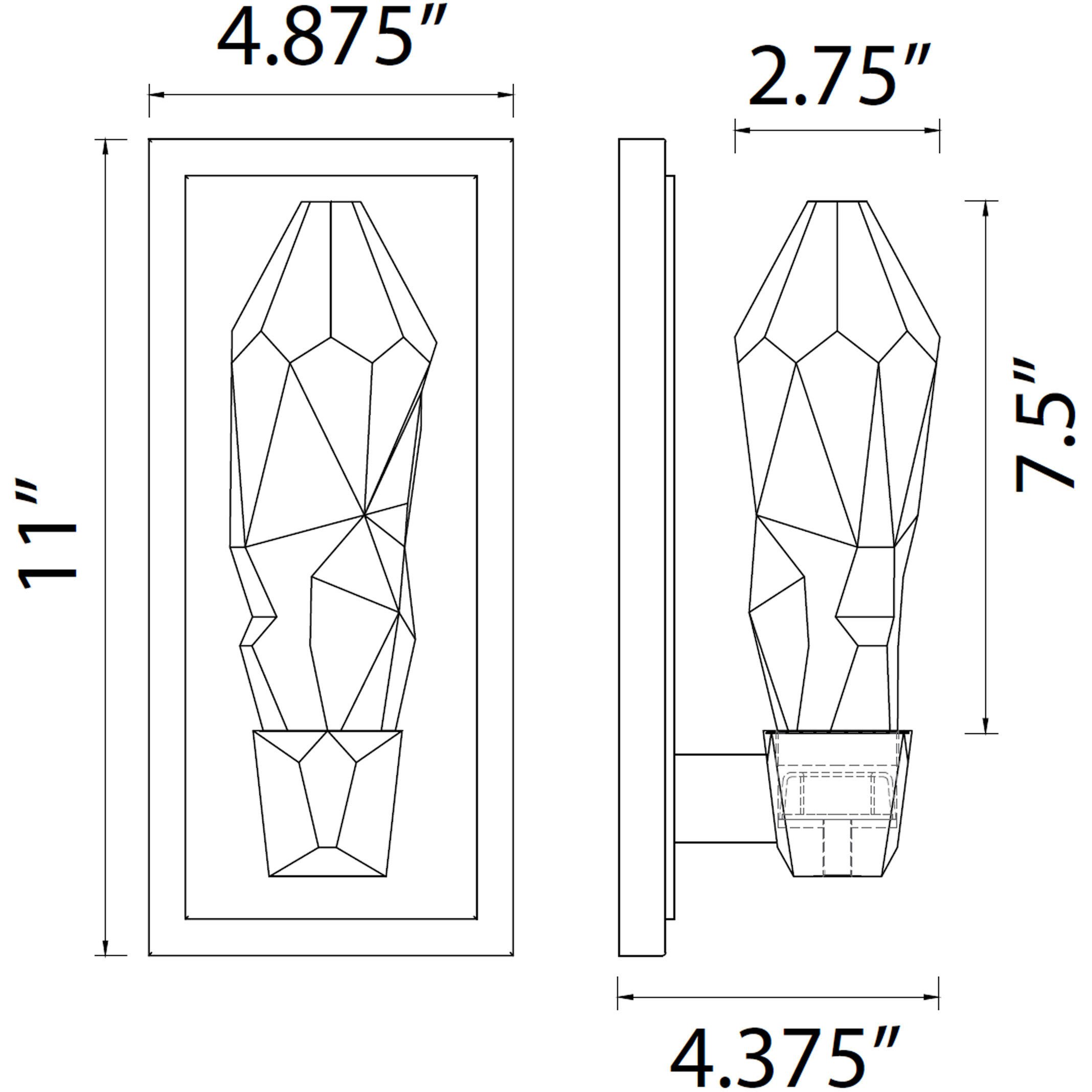 Angelus 1 Light 4.88 inch Aged Brass Wall Sconce Wall Light