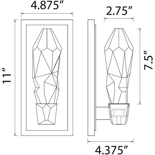 Angelus 1 Light 4.88 inch Aged Brass Wall Sconce Wall Light