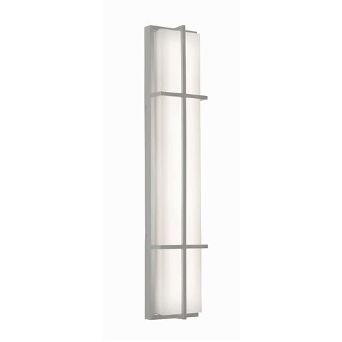 August LED 36 inch Painted Nickel Outdoor Wall Sconce
