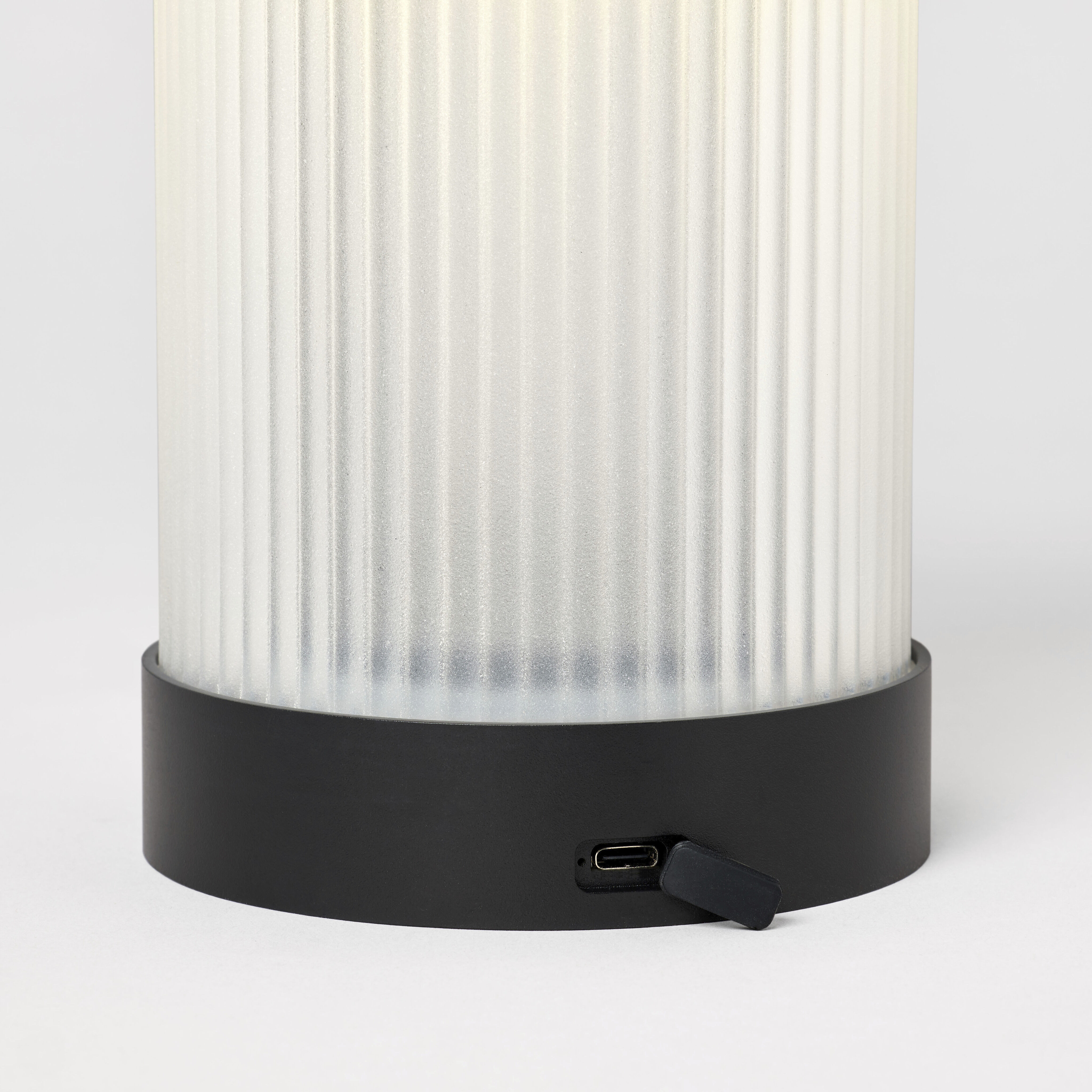 Tawa 11 inch 2.2 watt Black Rechargeable Table Lamp Portable Light