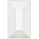 Nuvi 12v 1.40 watt Matte White Landscape Deck Sconce, Rectangular
